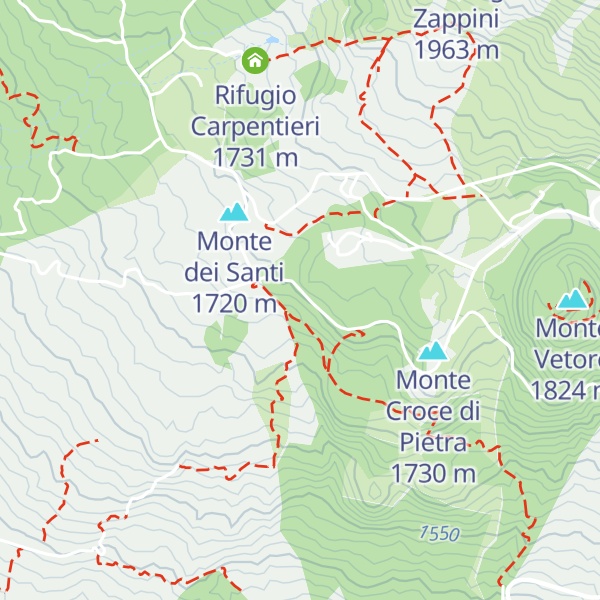 Map of Rifugio Ariel