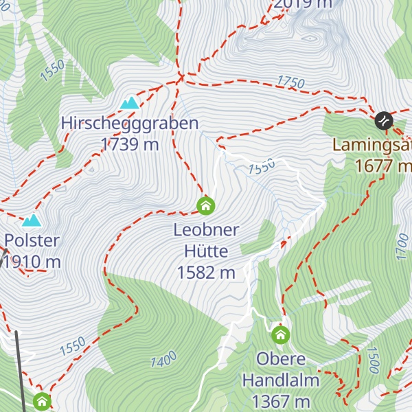 Map of Leobner Hütte