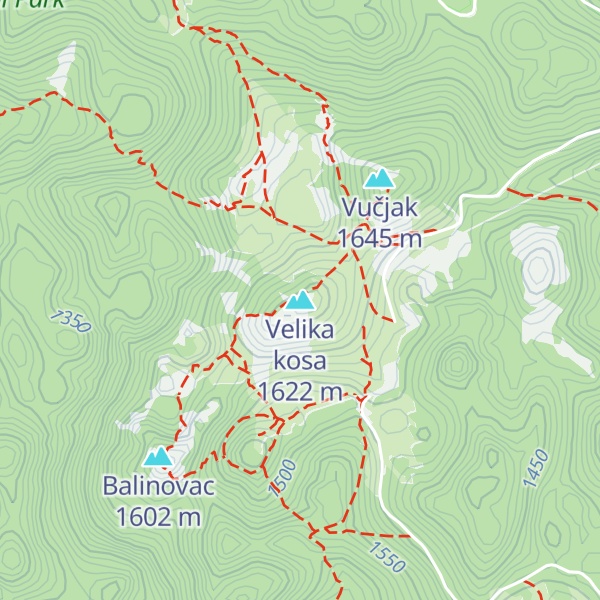 Map of Velika kosa