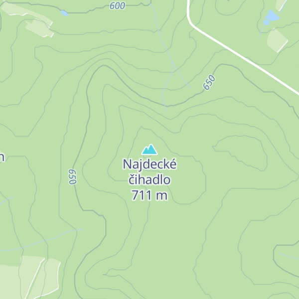 Map of Najdecké čihadlo