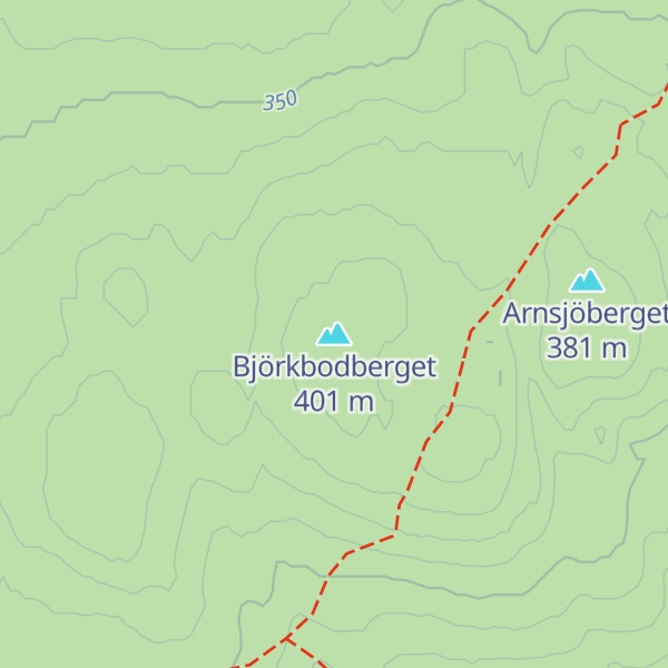 Map of Björkbodberget