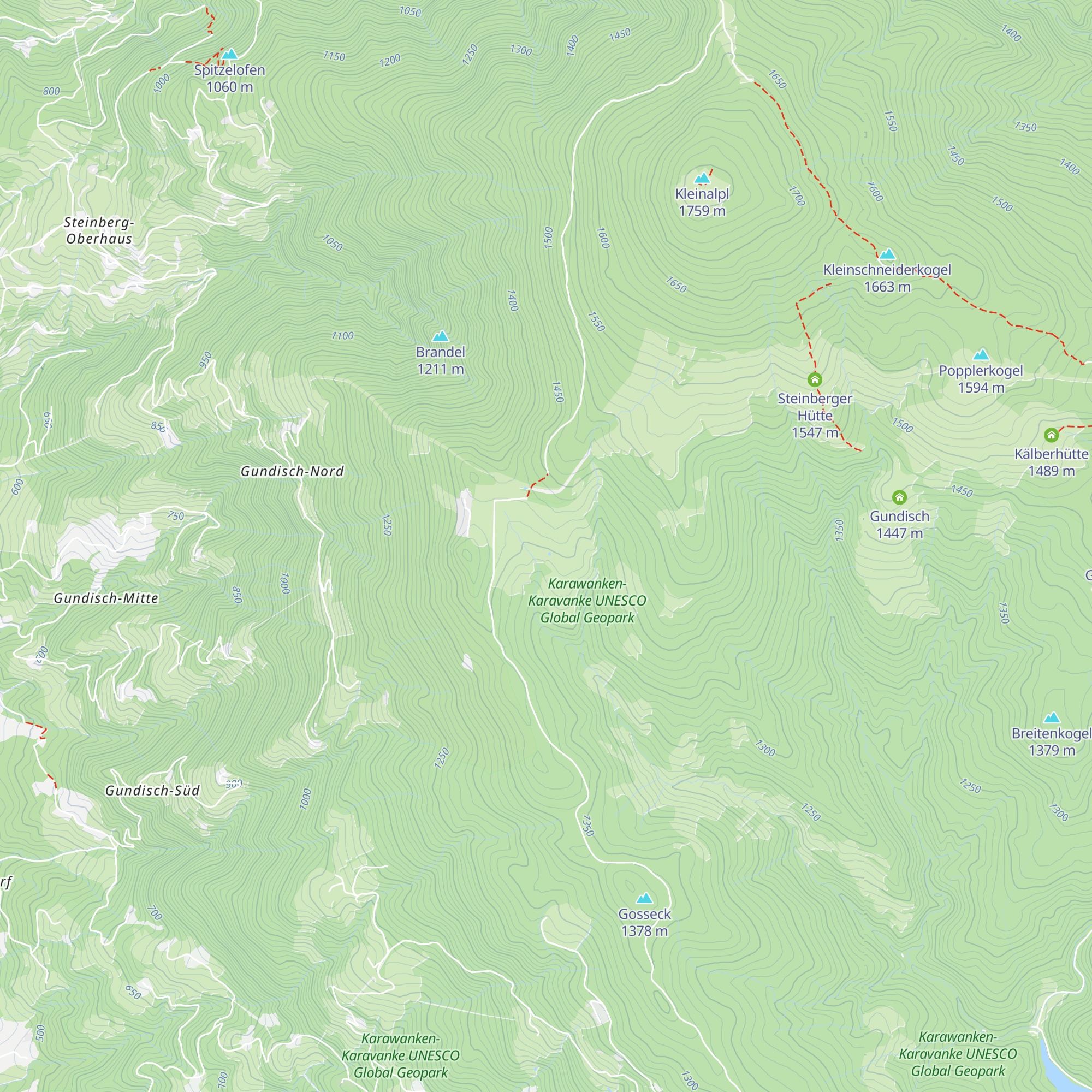Stiftshütte am Brandl map