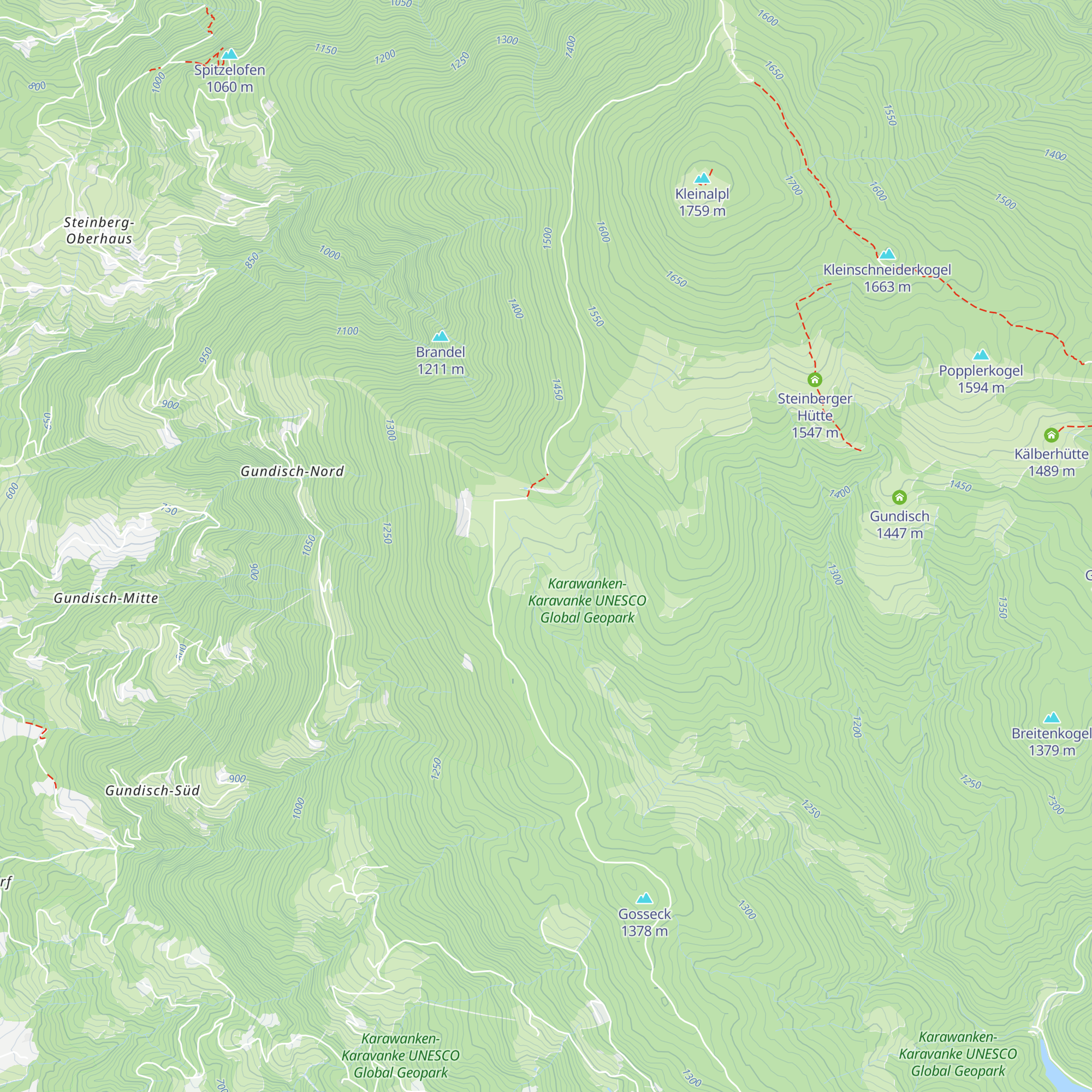 Stiftshütte am Brandl map