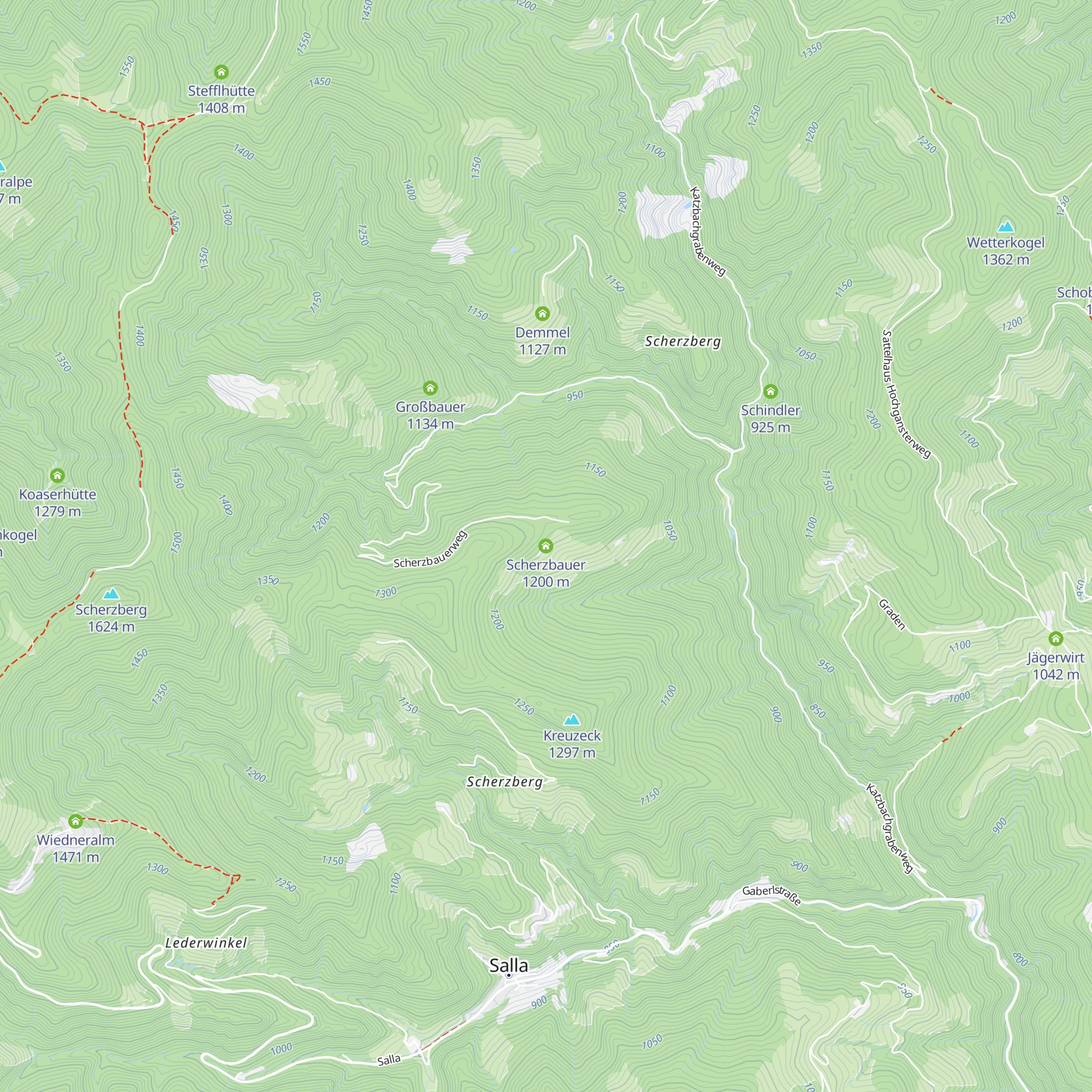 Scherzbauer map