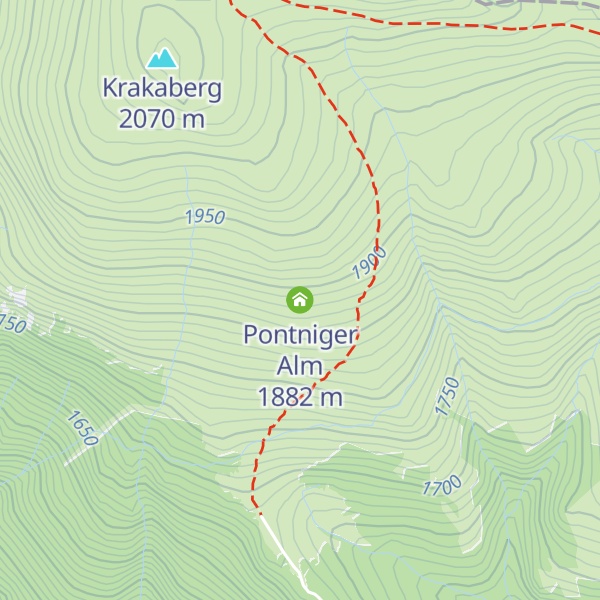 Map of Pontniger Alm