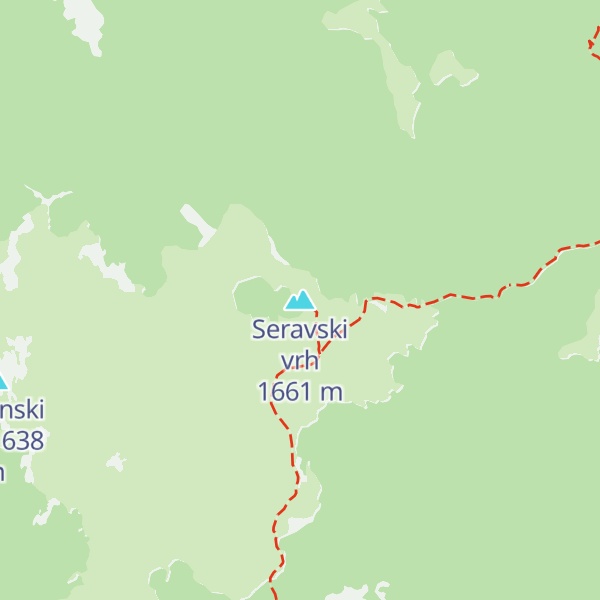 Map of Seravski vrh