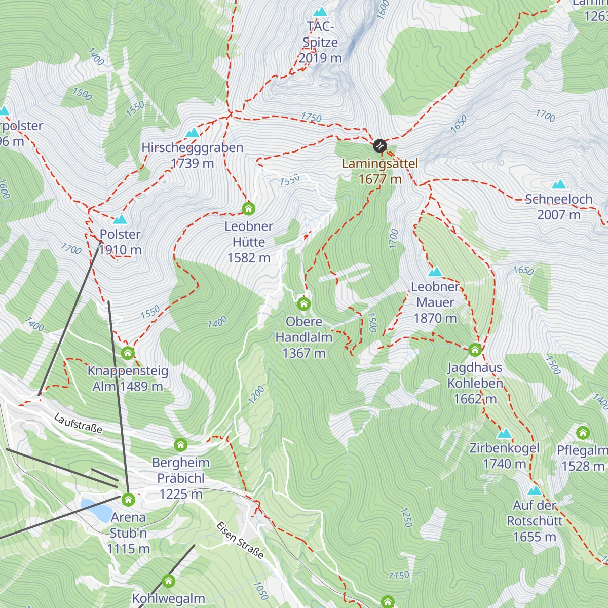 Obere Handlalm map