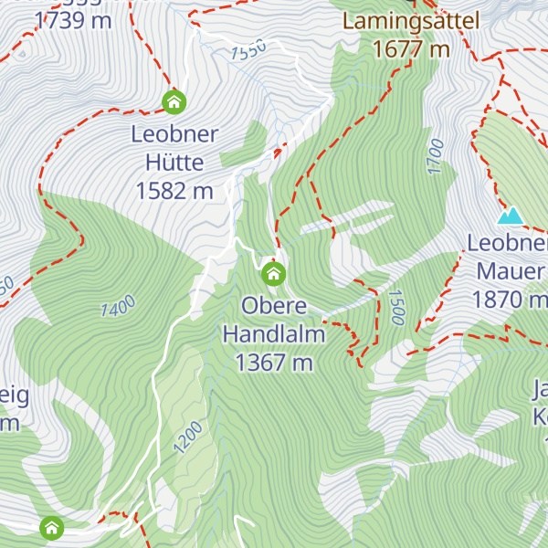 Map of Obere Handlalm