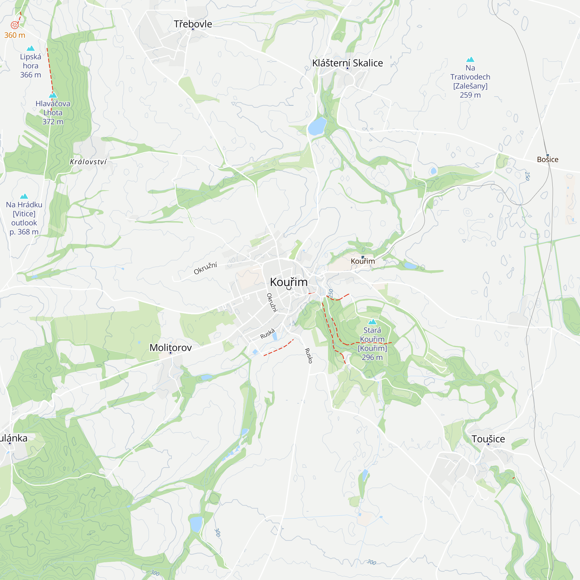 Informační centrum Kouřím map