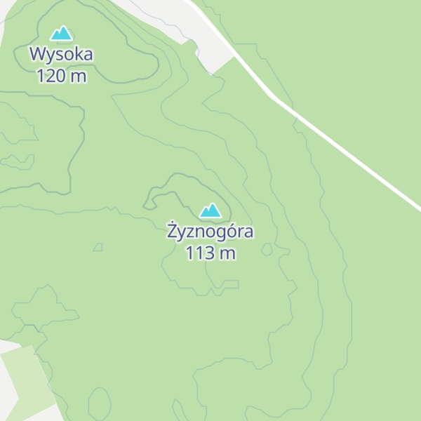 Map of Żyznogóra