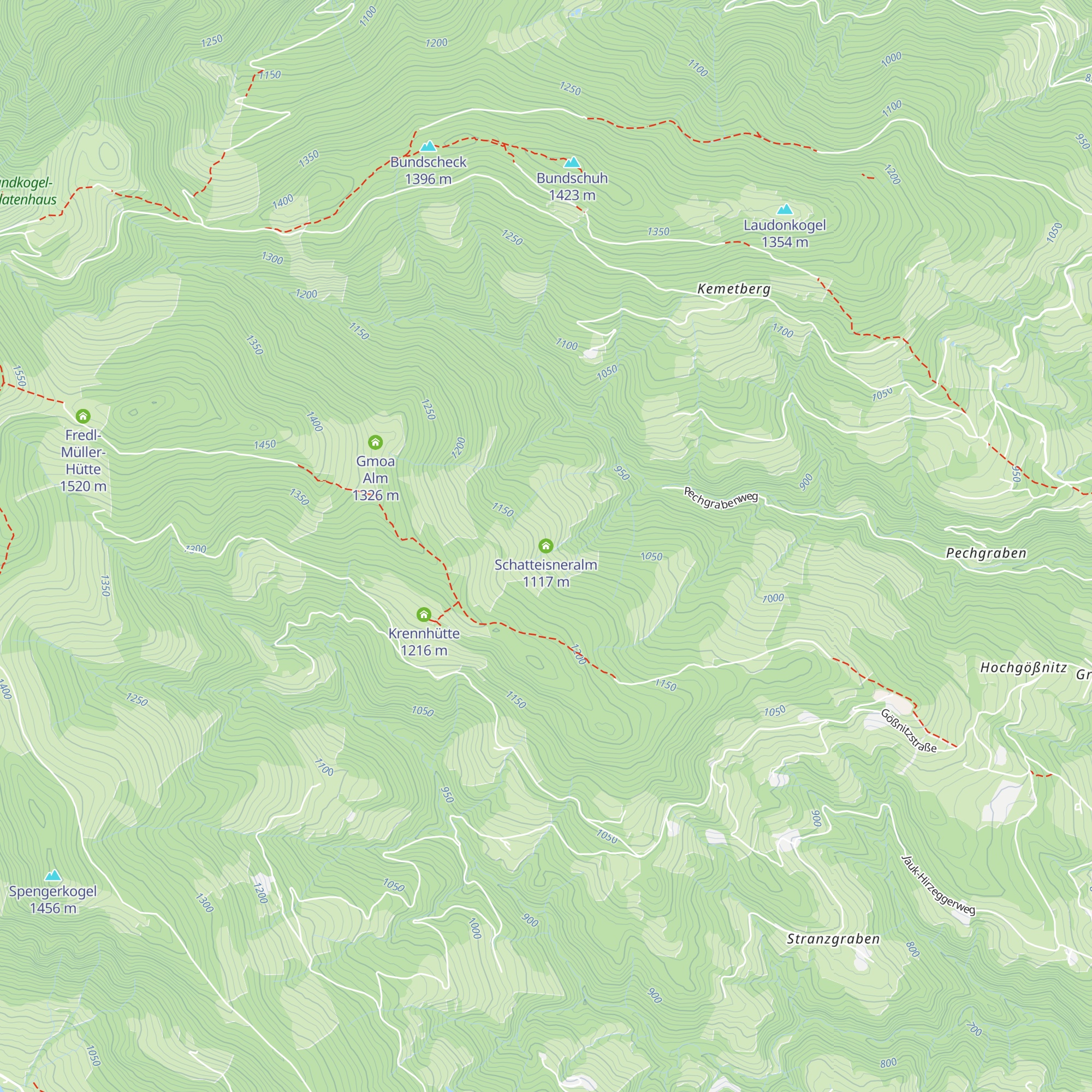 Schatteisneralm map