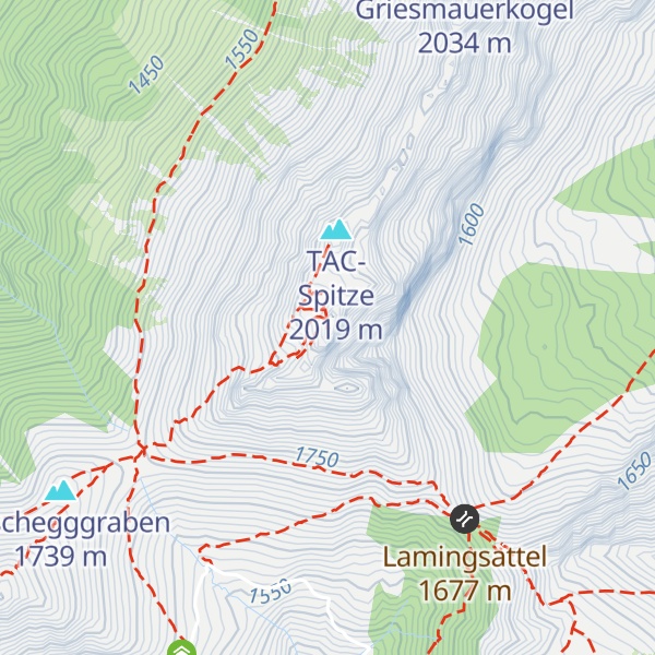 Map of Vordernberger Griesmauer