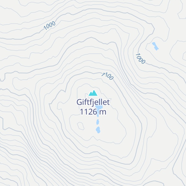 Map of Giftfjellet