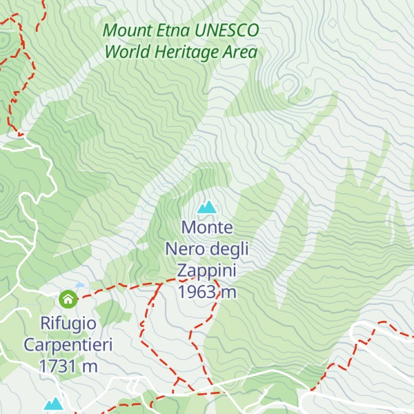 Map of Monte Nero degli Zappini