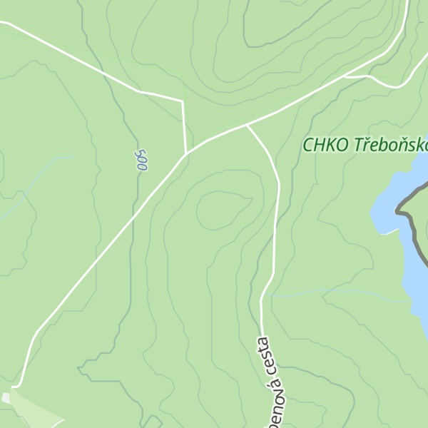 Map of Zadní les [Stráž nad Nežárkou-Dolní Lhota]