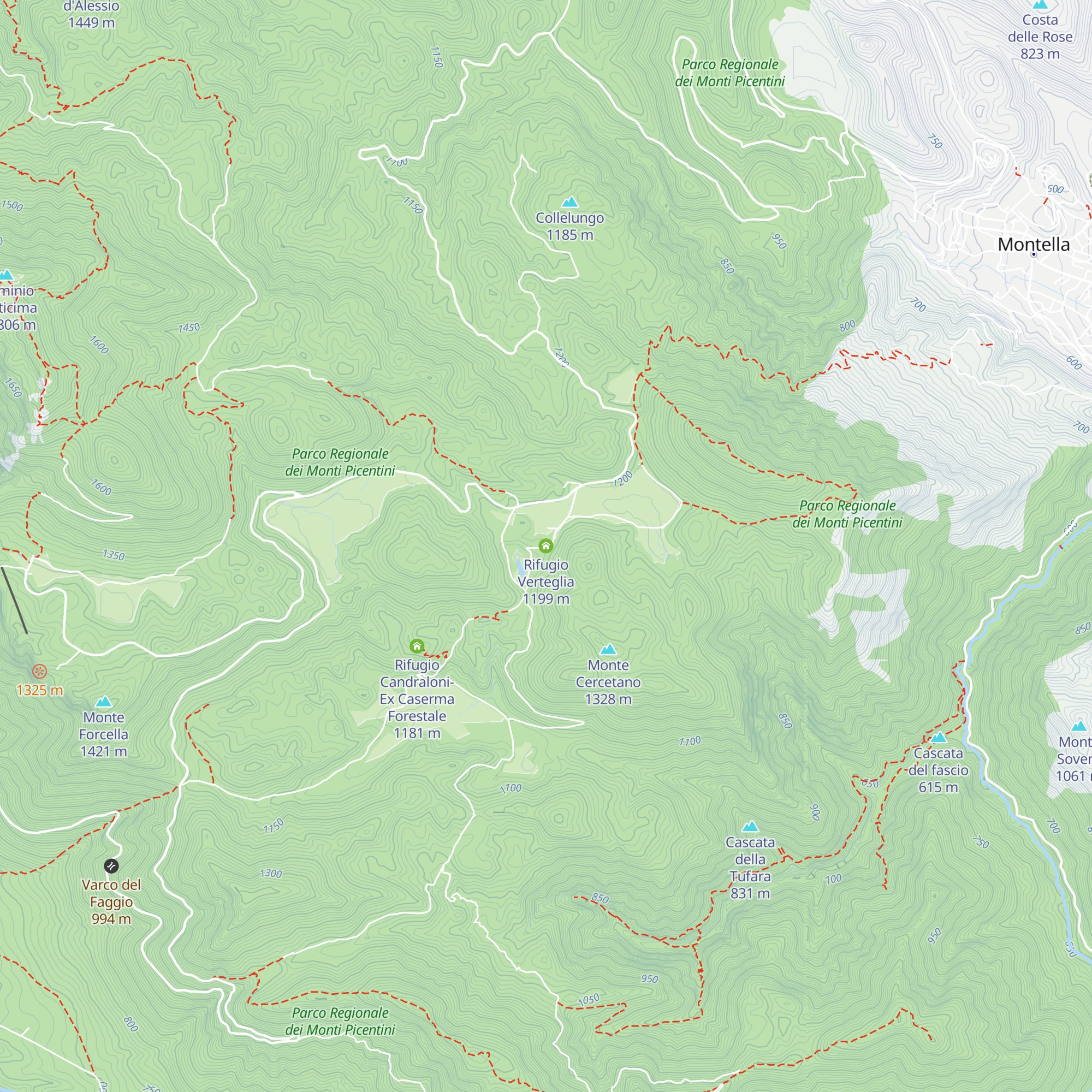 Rifugio Verteglia map