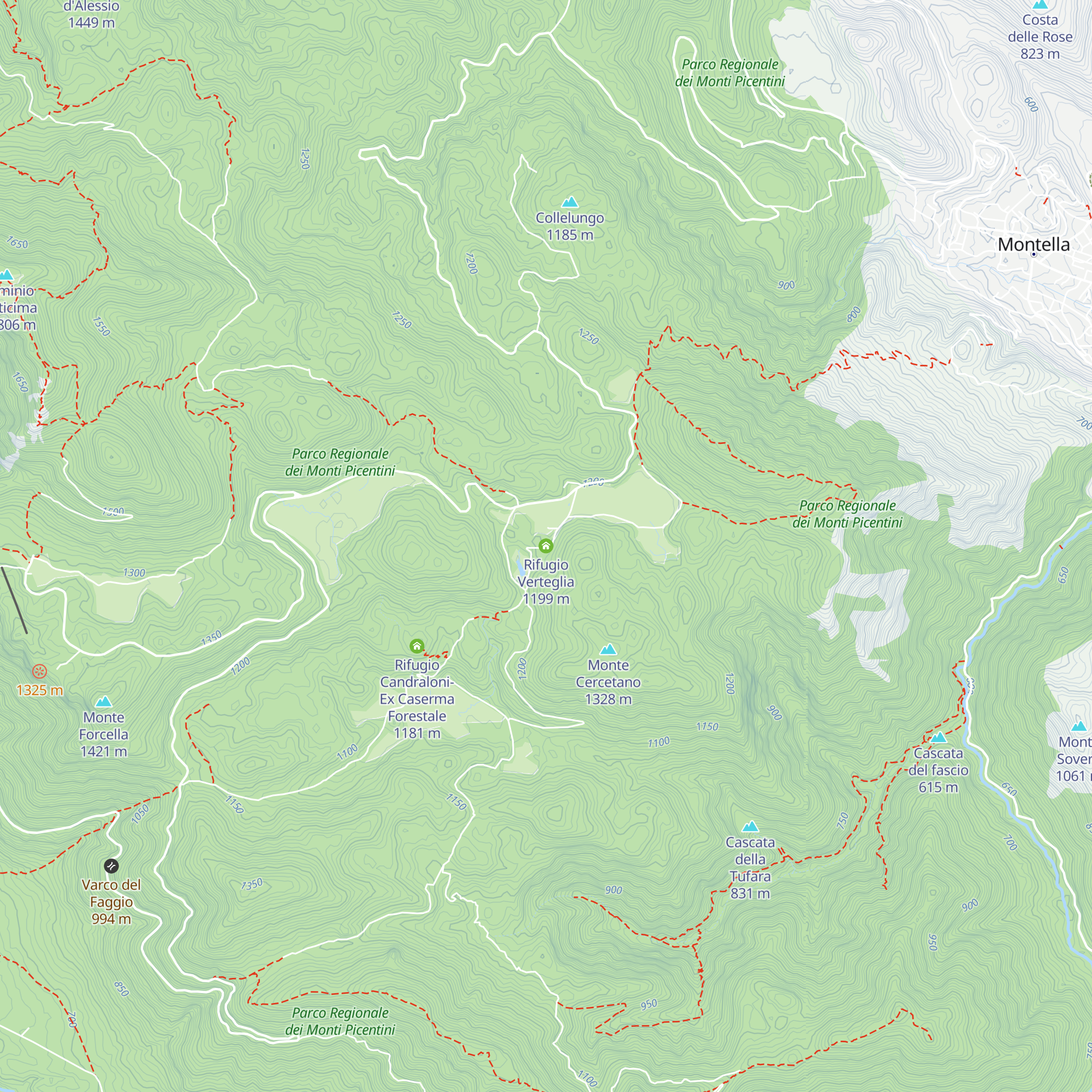 Rifugio Verteglia map
