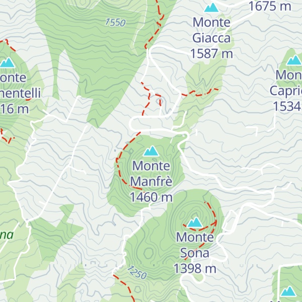 Map of Monte Manfrè