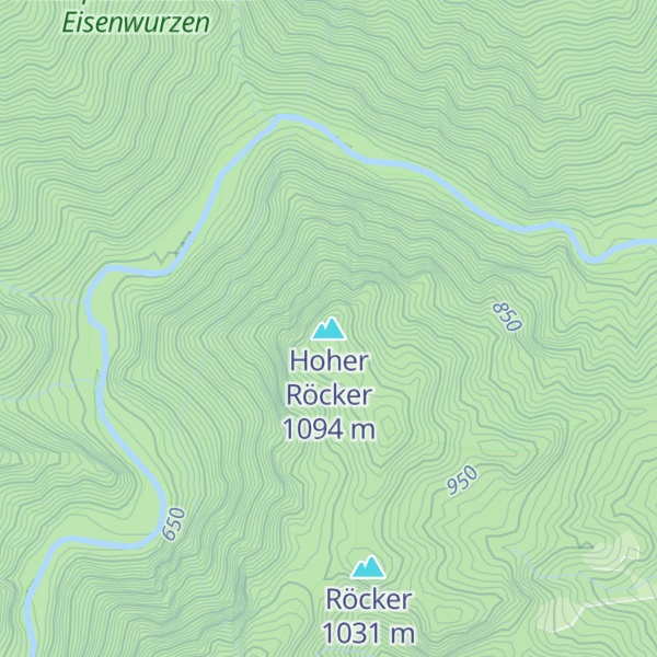 Map of Hoher Röcker