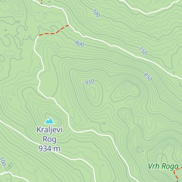 Map of Mali (Cinkov) Rog