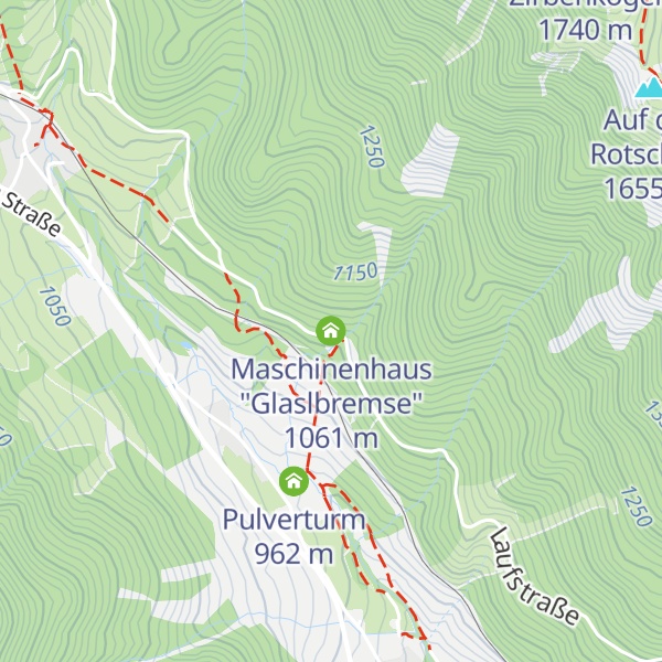 Map of Maschinenhaus "Glaslbremse"