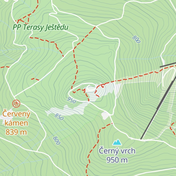 Map of Ještěd