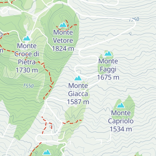 Map of Monte Giacca