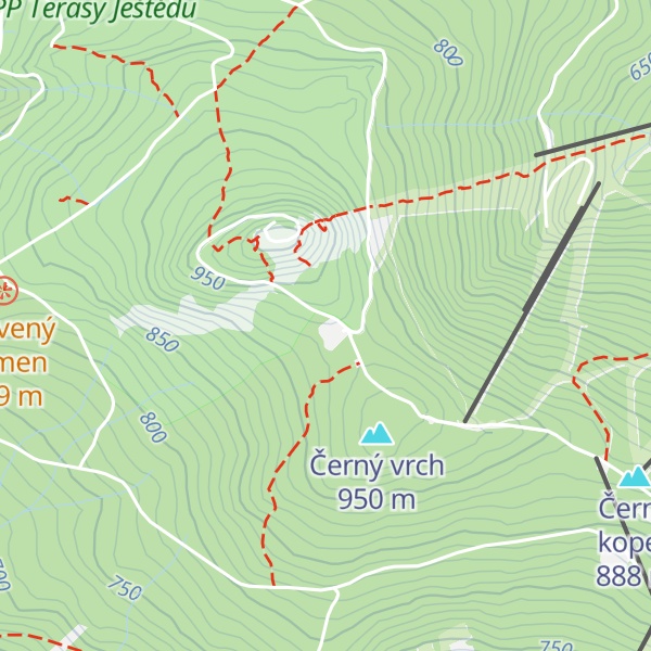 Map of Horská chata Ještědka