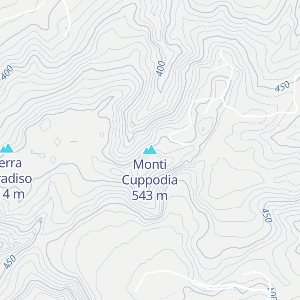 Map of Monti Cuppodia