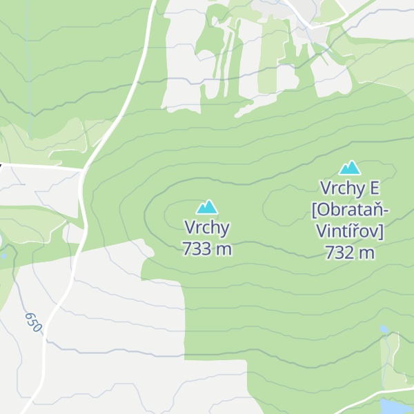 Map of Vrchy