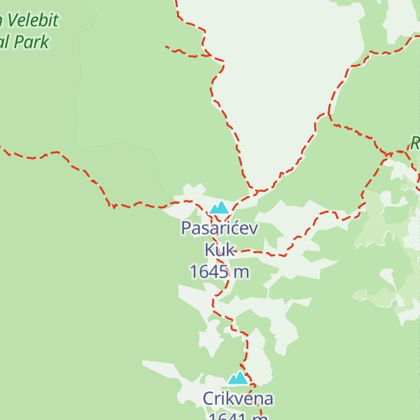 Map of Rossijeva koliba