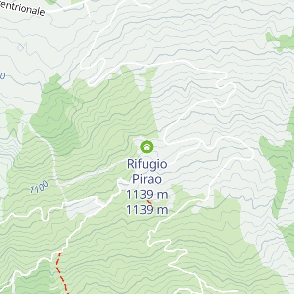 Map of Rifugio Pirao 1139 m
