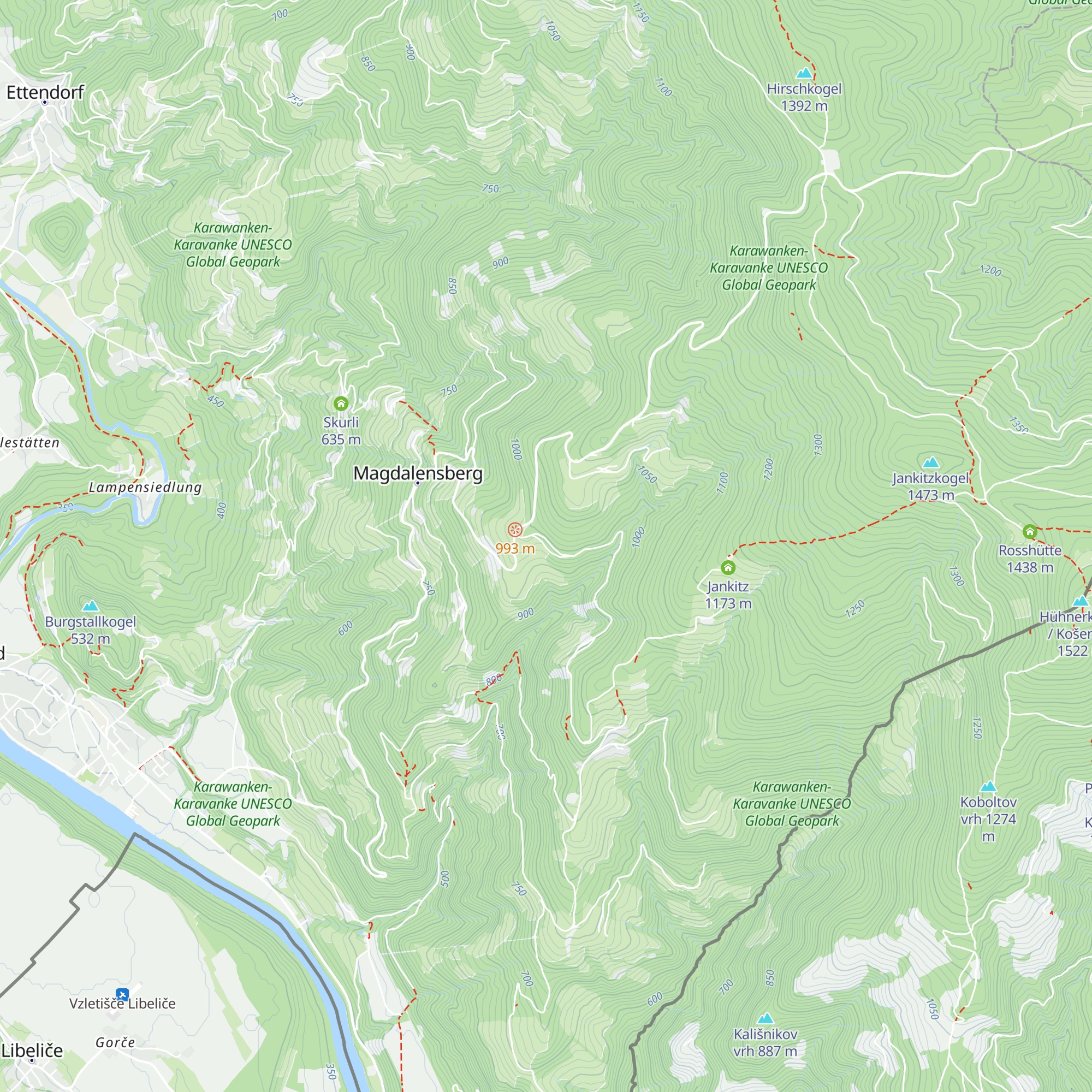 Wasserschloss Magdalensberg map