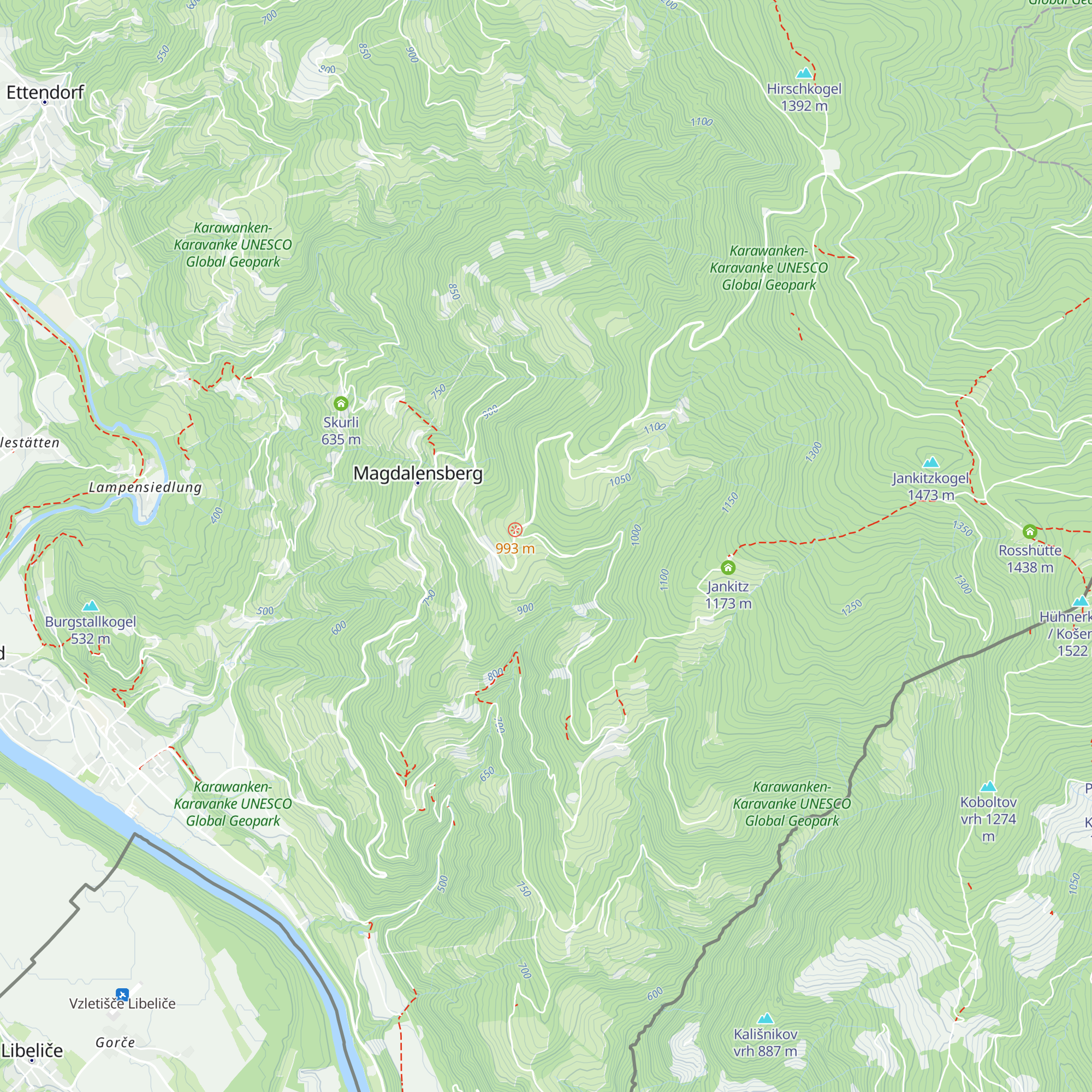 Wasserschloss Magdalensberg map