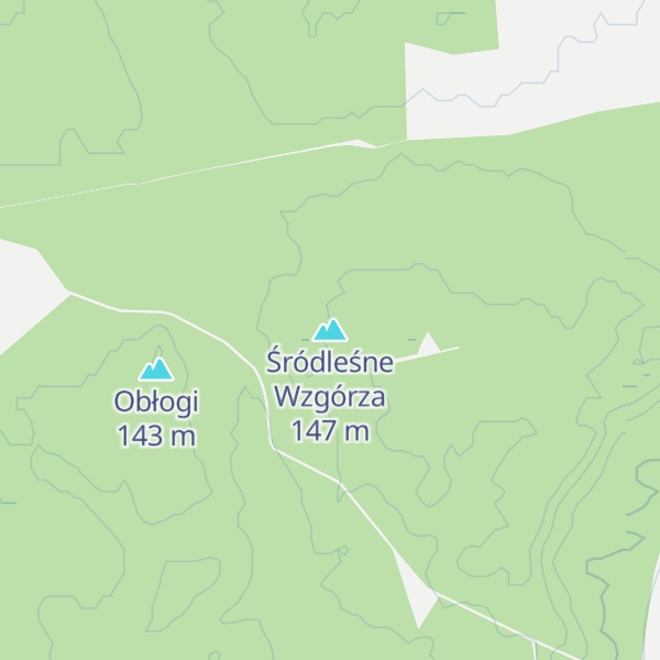 Map of Śródleśne Wzgórza