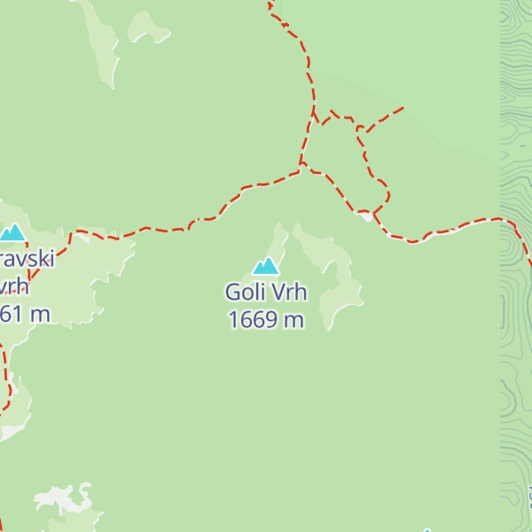 Map of Goli Vrh