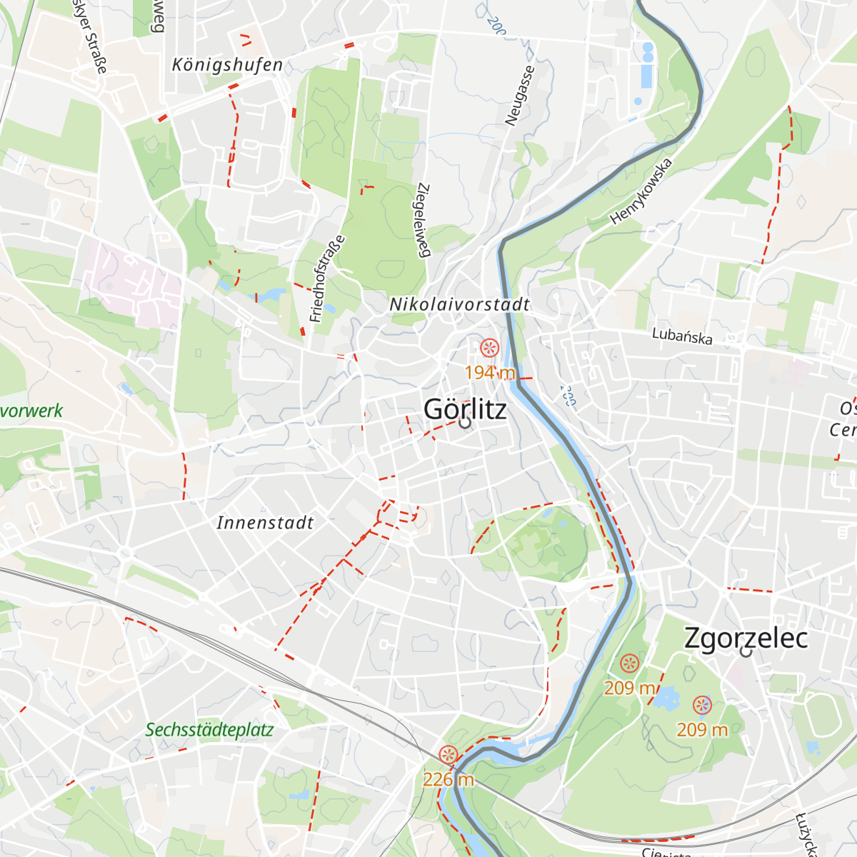 Görlitz-Information map