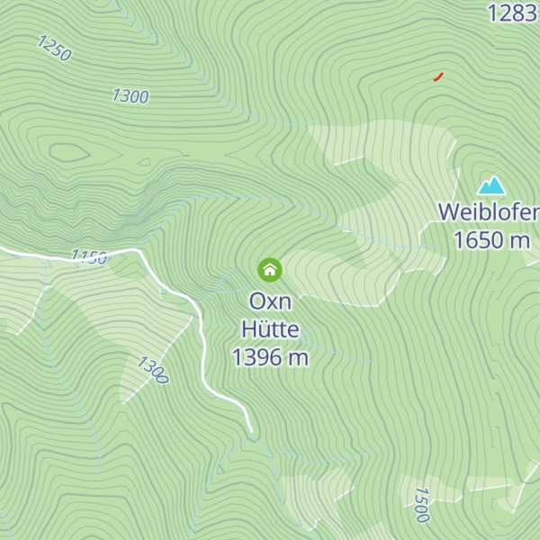 Map of Oxn Hütte