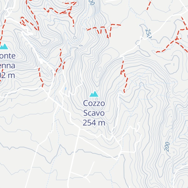 Map of Cozzo Scavo