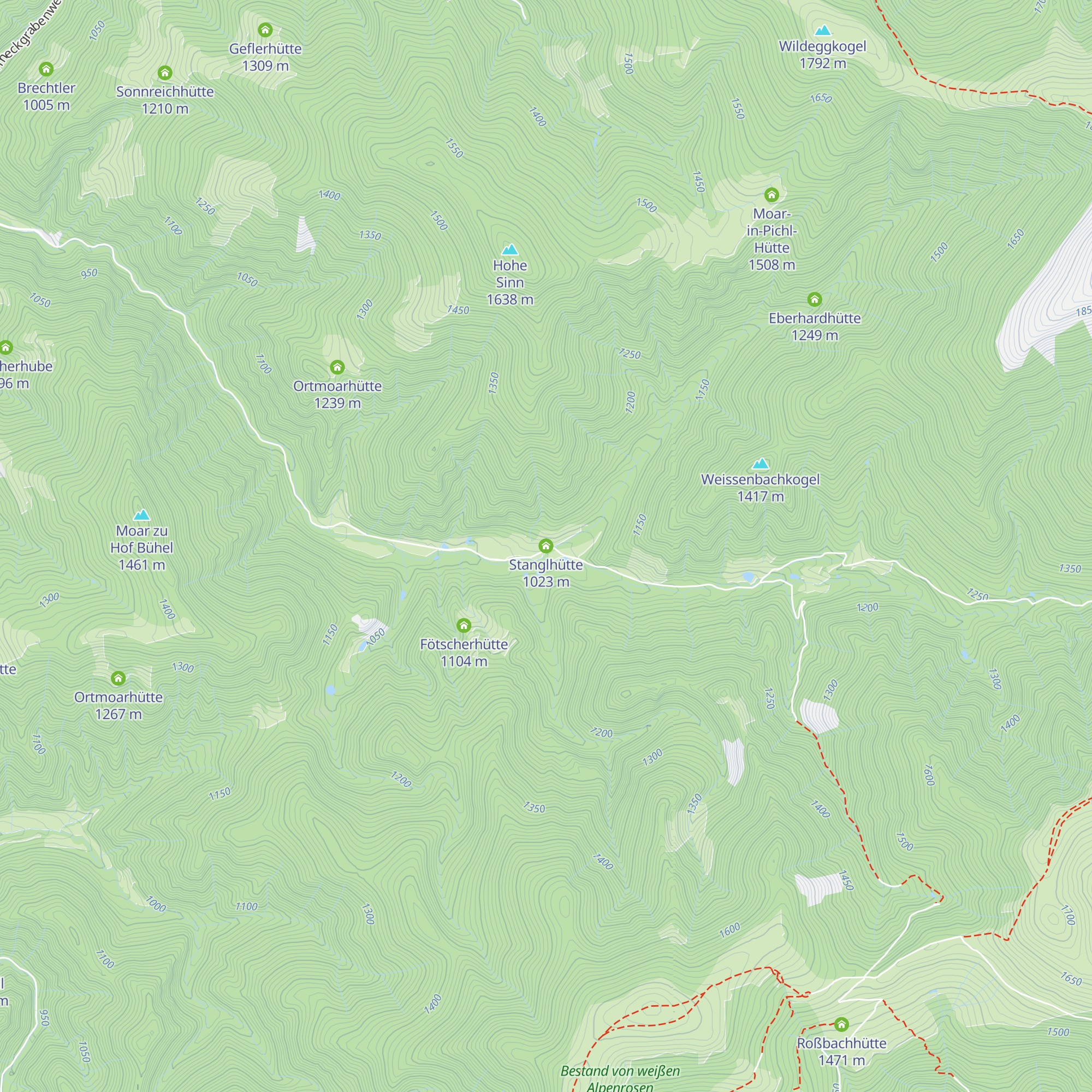 Stanglhütte map