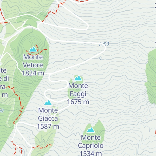 Map of Monte Faggi