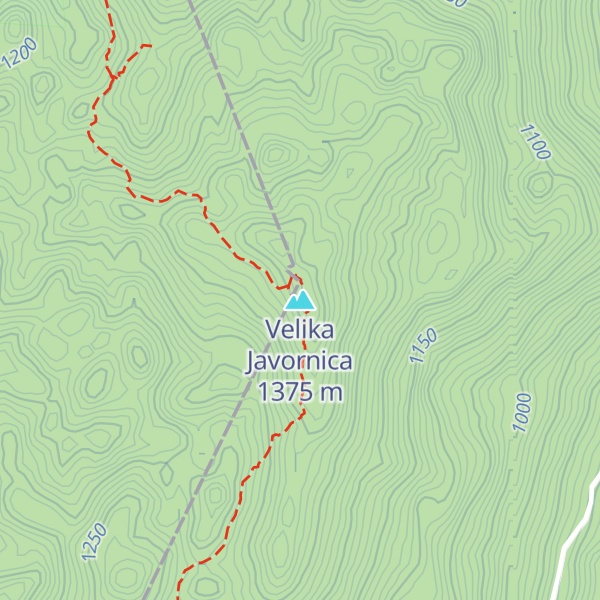 Map of Velika Javornica