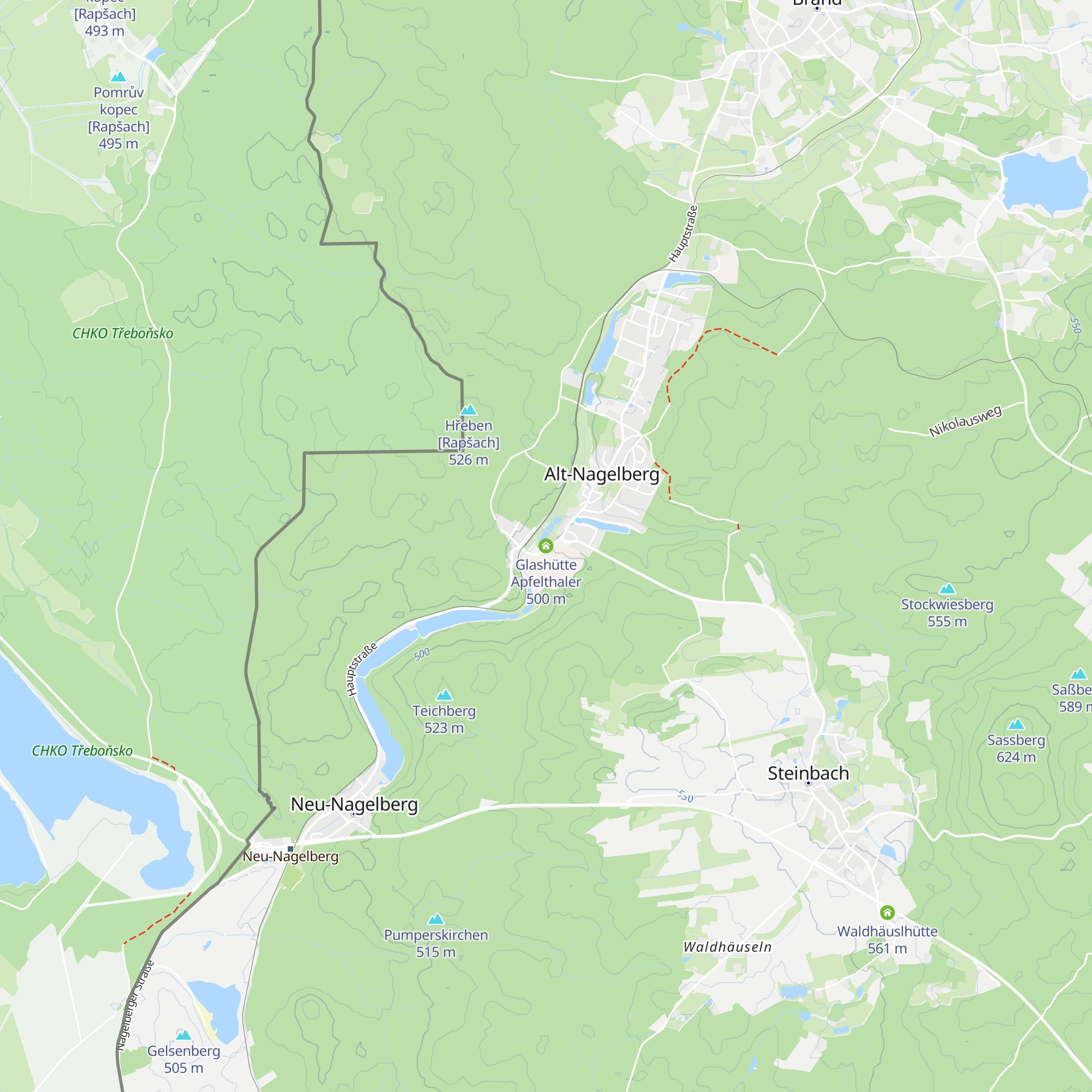 Glashütte Apfelthaler map