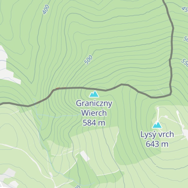 Map of Graniczny Wierch