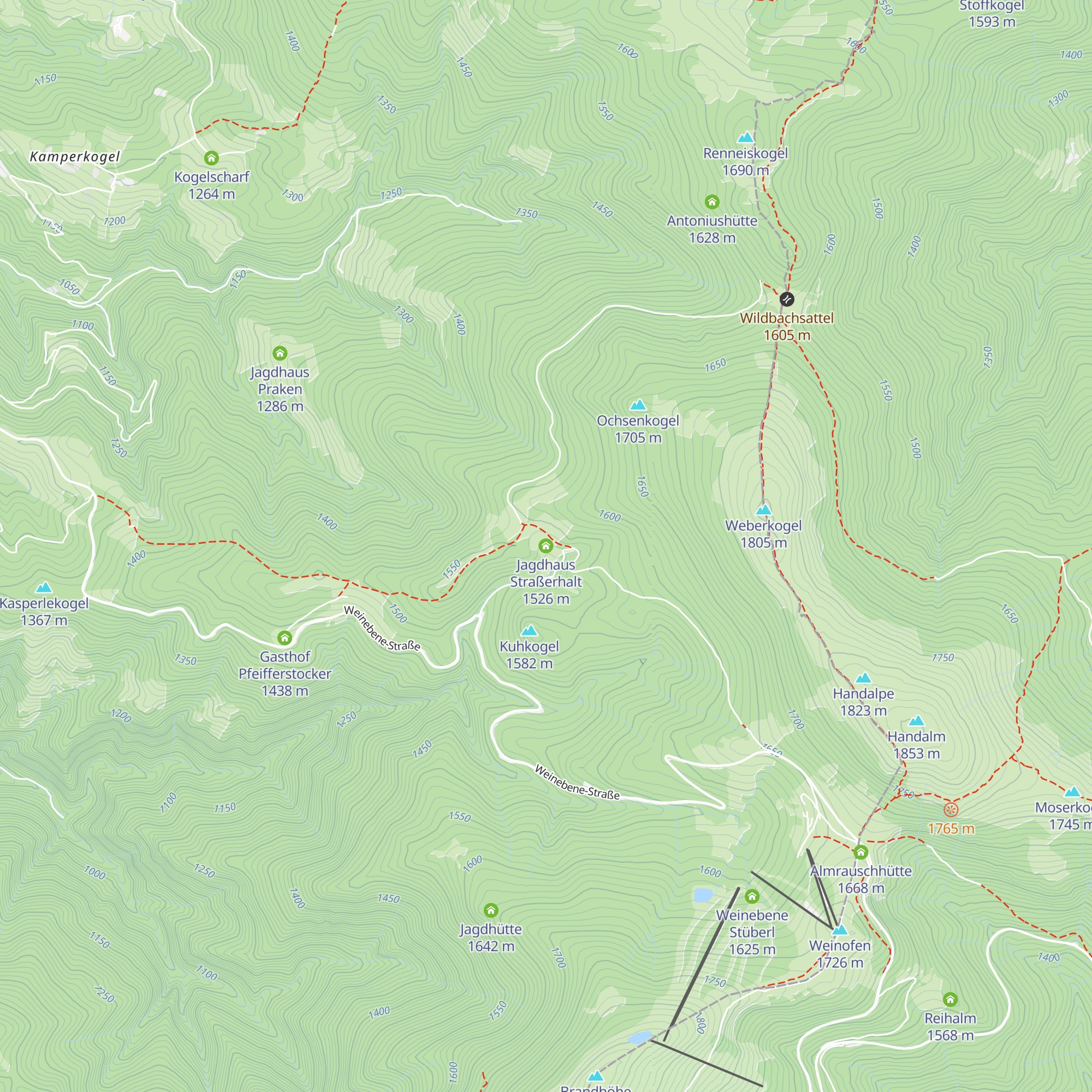 Jagdhaus Straßerhalt map