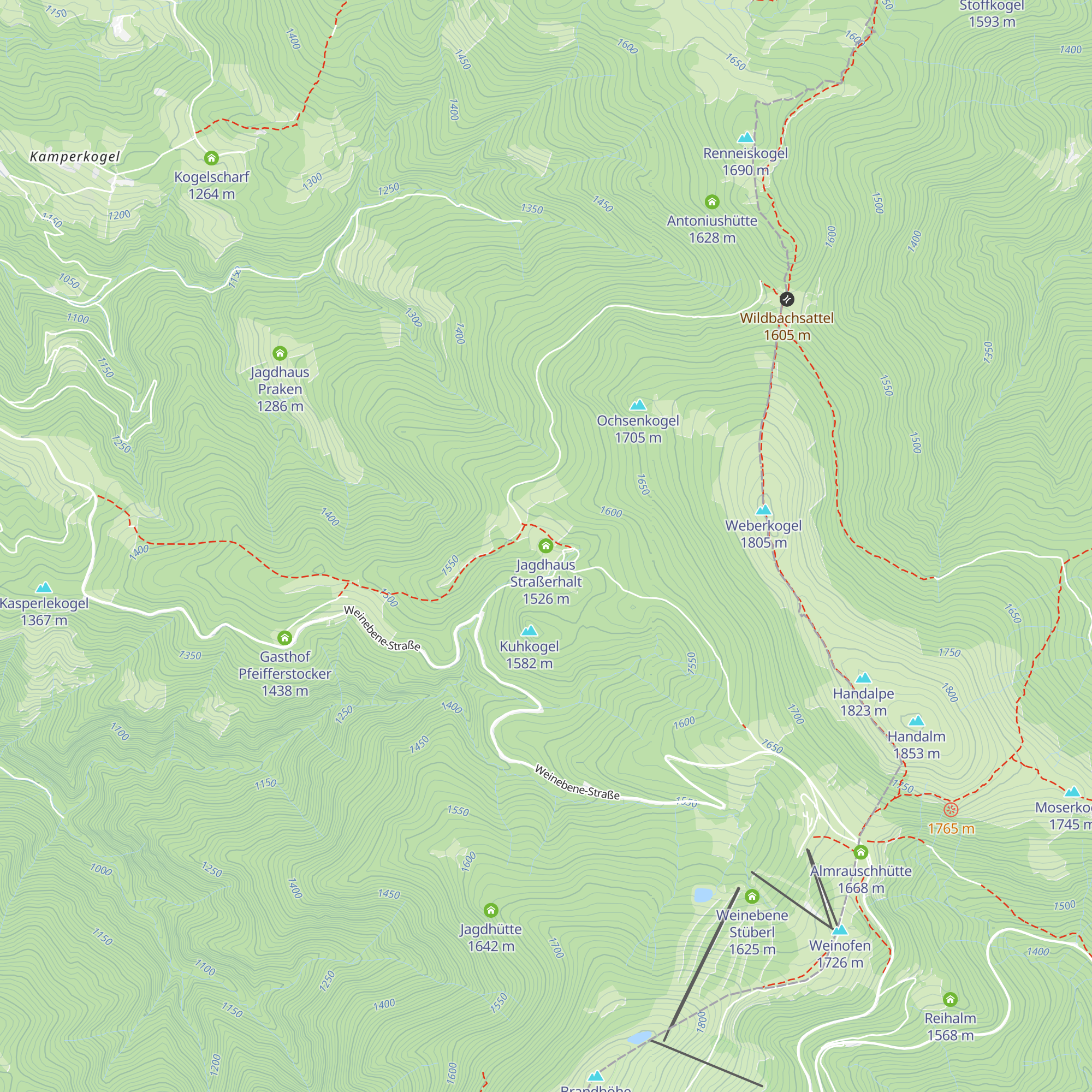 Jagdhaus Straßerhalt map