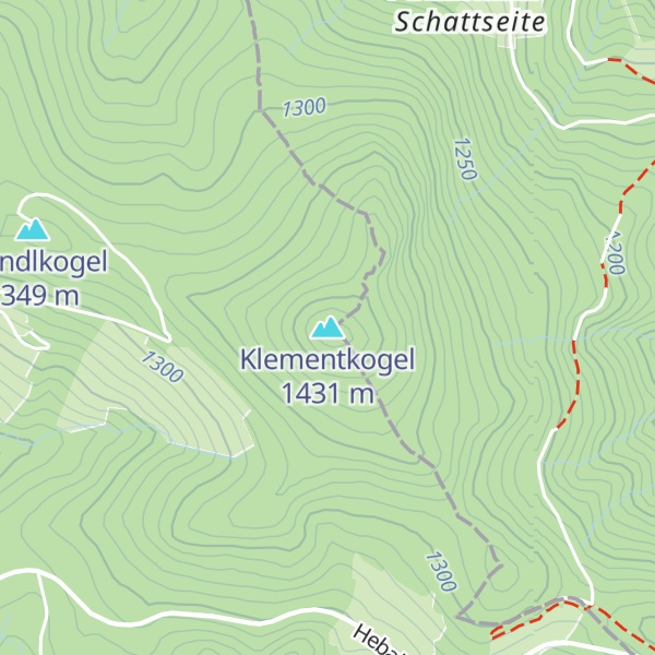 Map of Klementkogel