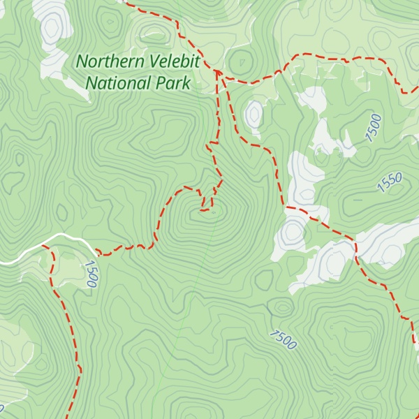 Map of Veliki Pivčevac