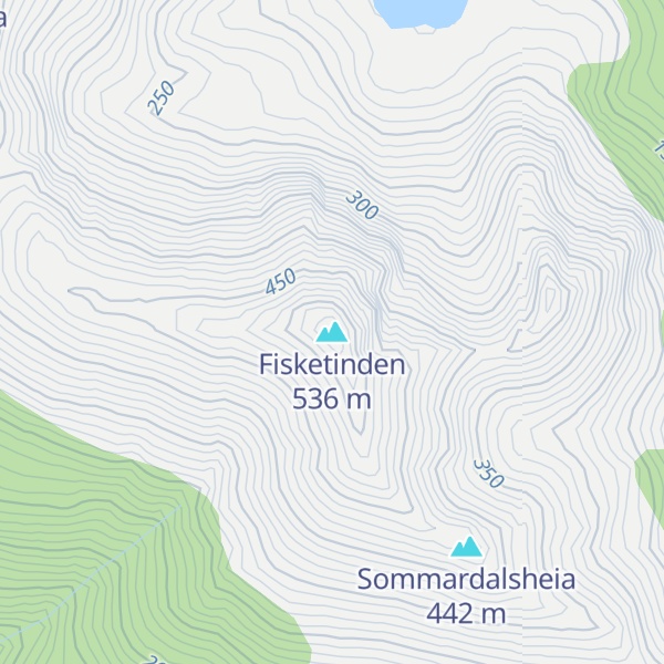 Map of Fisketinden