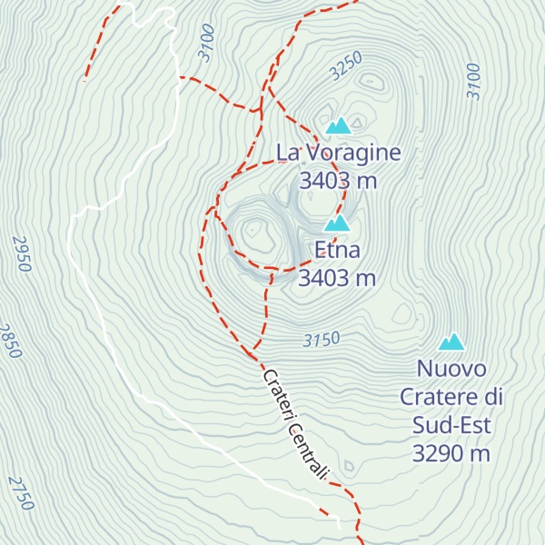 Map of Bocca Nuova
